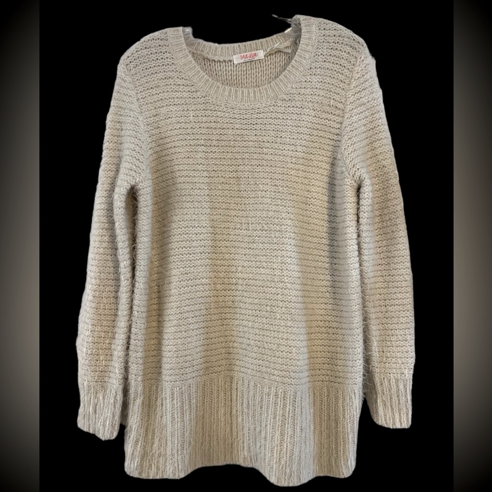 Hit List Oversized Fuzzy Crew Neck Sweater VTG woman Sz S